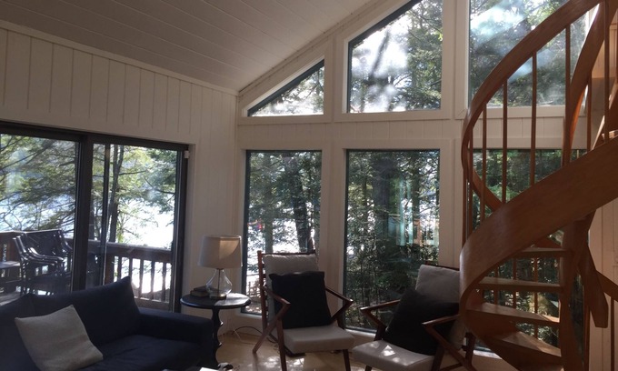 Rome House | Lakefront house on pristine Long Pond in Belgrade Lakes. 10% discnt after 7 days