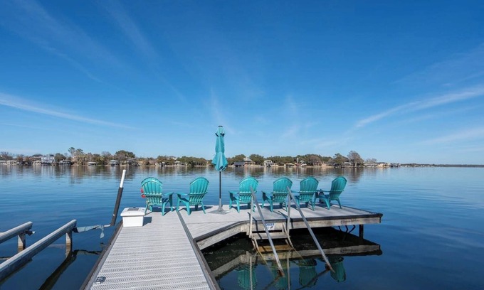 Granite Shoals House | Lakefront Retreat with Hot tub, dock, kayaks, SUP, Firepit