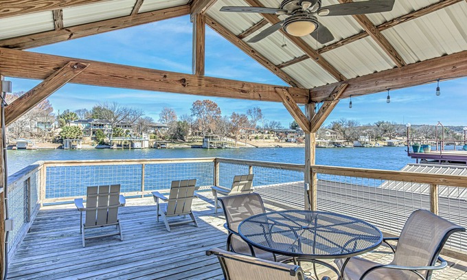 Kingsland House | Lakeside home with Private Dock, Hill Country Views & Endless Water Fun