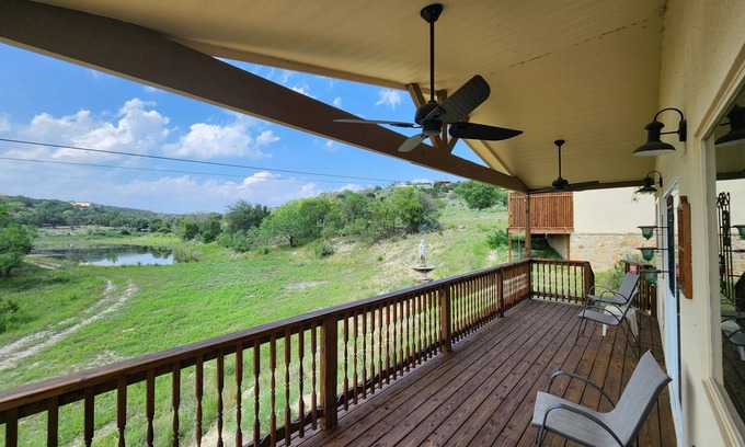 Kerrville House | Lakeside Italian Villa On A Private Estate