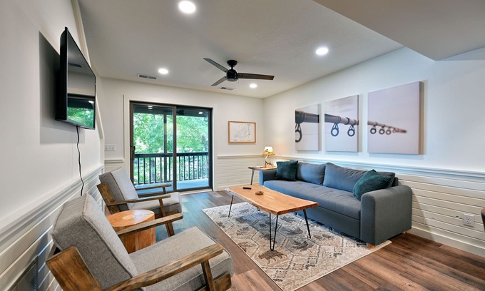 Webb Lake Condo | Lakeside Swimming Bear Condo: Beach, Sauna, Club Room, Private Balcony