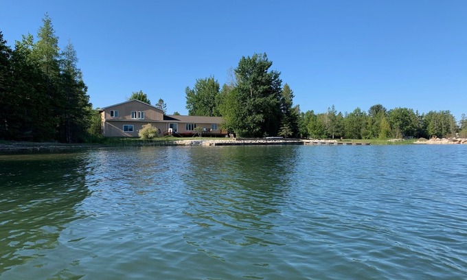 Chippewa County House | Lakeview Retreat - Detour - with Private Dock/Fire Pit