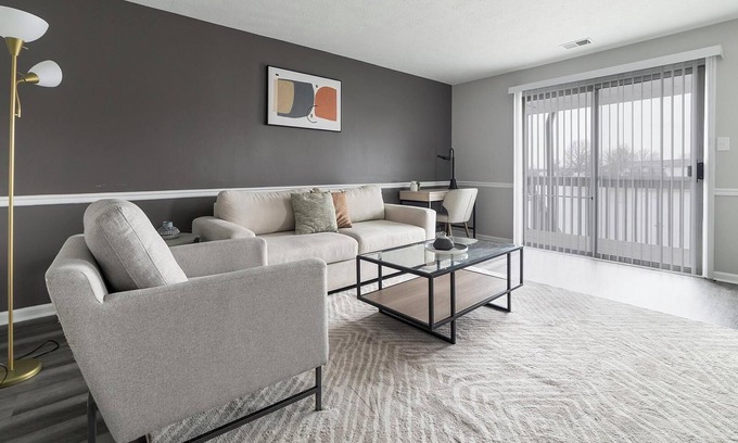 Indianapolis Apartment | Landing | Chic 1BD, Gym, Game Room
