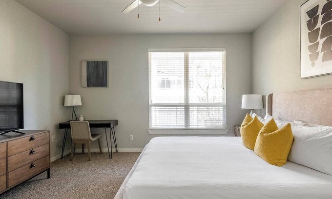 Buda Apartment | Landing | Incredible 1BD, Gym, Yoga Studio