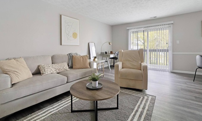 Indianapolis Apartment | Landing | Modern 1BD, Game Room, Pool