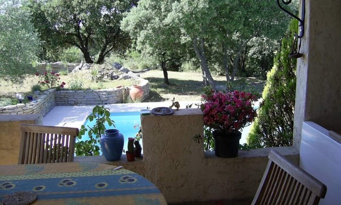 Laval-Pradel Villa | Large 200m² house with swimming pool (5 by10m) near Alès in the Cévennes, 8people