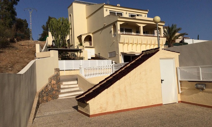 Los Puertos Villa | Large 4 bedroom detached villa private pool in walled garden. 5 minute to Sea.