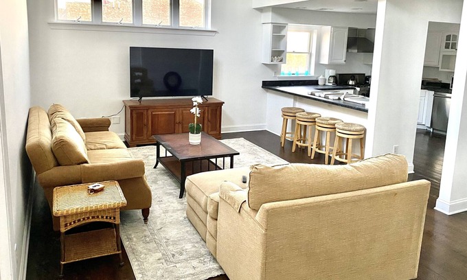 Avon Apartment | Large Bay Head Apartment a block from the beach!