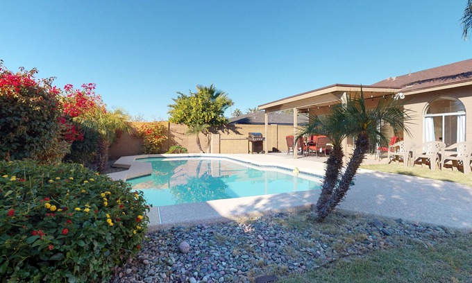 La Paz At Desert Springs House | Large family home with private pool, furnished covered patio
