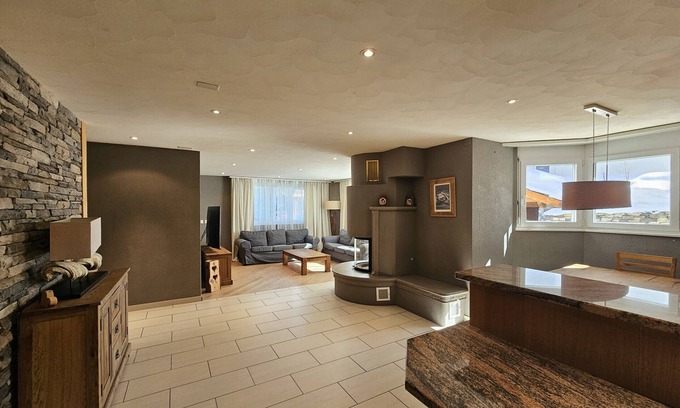 Saas-Fee Apartment | Large flat for 10 people in Haus Bavaria, near the Stafelwald ski lift