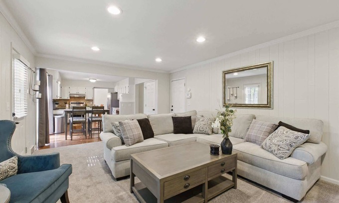 Overland Park House | Large Home in OP Fenced Yard King Beds GameRoom