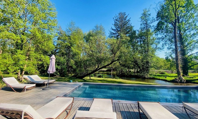 Aulnay-la-Riviere Other | Large mill with party barn, swimming pool, spa, tennis, pétanque, billiards.