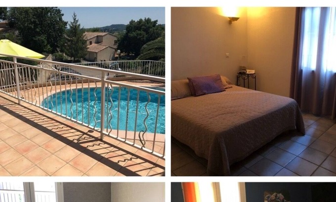 Saint-Just House | Large pool house gorge de l'aedeche