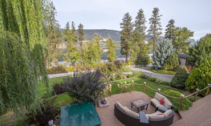 Central Okanagan House | Large private suite with gorgeous views of wood lake on the Okanagan rail trail.
