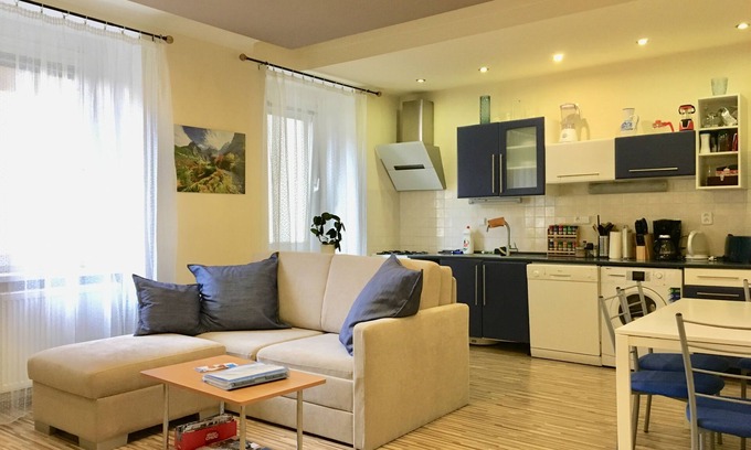 Old Town Apartment | Large-quiet-safe Apt Blue in Heart of Old town -AC+DRYER+Blackout Shutters+WIFI!
