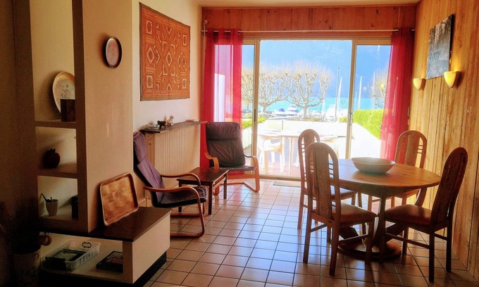 Aix-les-Bains Apartment | LARGE STUDIO of 35 m² FACING LAKE BOURGET AND THE GRAND PORT OF AIX-LES-BAINS