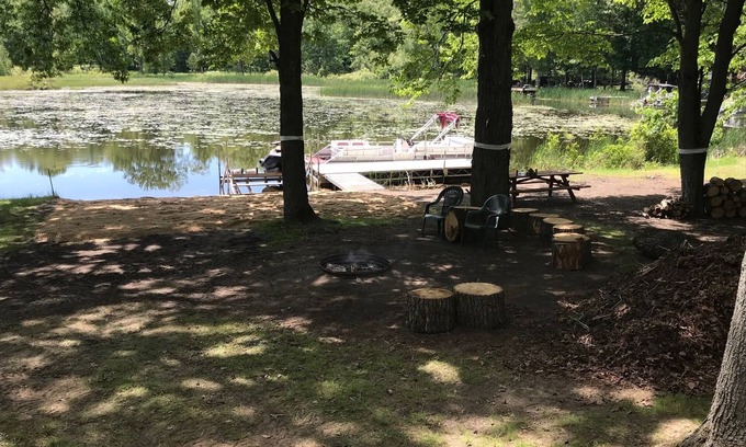 Sears House | Large waterfront house on quiet canal of all-sport Eight Point Lake