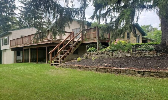 Crawford County Other | Larsen Farm Secluded Farmhouse with Hotubn
