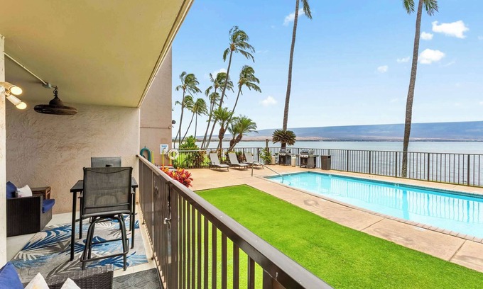 Maalaea Condo | Lauloa - Oceanfront | Ground Floor | Pool | AC