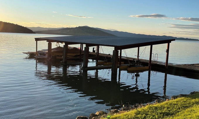 Polson House | Lazy B Lake House & Cabin on Flathead Lake, Waterfront with Tennis Court