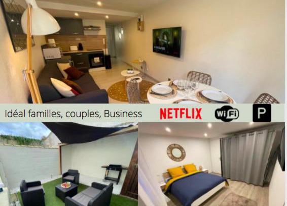 Centre Ville Apartment | Le Boinot - Patio privé, wifi haut débit, Netflix, stationnement gratuit