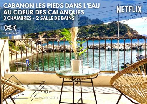 Ensues-la-Redonne Villa | Le Cabanon - Les pieds dans l'eau - Calanques - Wifi
