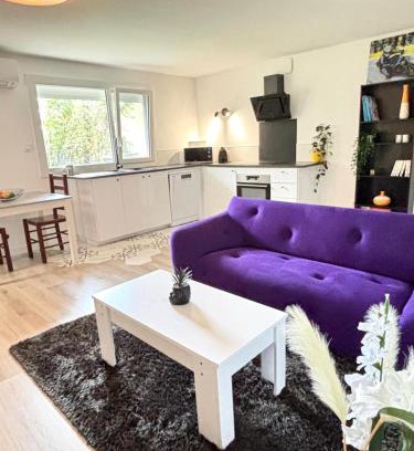 Flourens Apartment | Le Charmant T3 avec Jardin Privé
