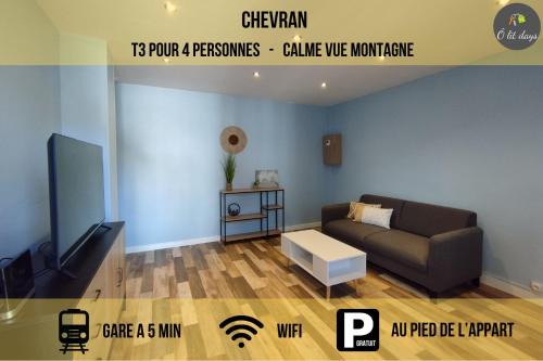 Cluses Apartment | Le Chevran - appart 2 chambres - proche gare