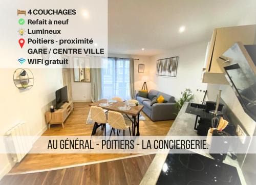 Poitiers Apartment | Le Général - 4 personnes - Poitiers - La Conciergerie