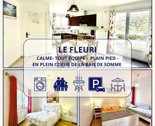 Noyelles-sur-Mer Apartment | Le Gîte Fleuri - Plain-pied - Spacieux - Calme