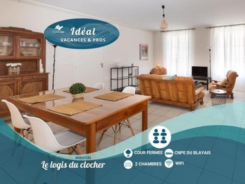Saint-Androny House | "Le logis du Clocher" par Chelona'Loc - 2 chambres, lits kig size - jardin