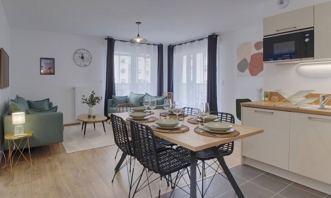 Villejean Apartment | Le Normand - Spacious new 4-room apartment