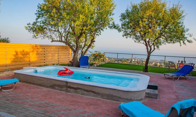 Menegata Villa | Le paradis d Elli. Beautifull view, 2 bedroom,private pool, peacfull villa