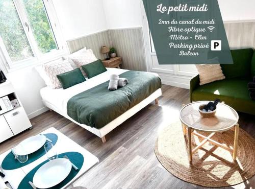 Saouzelong - Rangueil Apartment | Le petit midi - Parking - Métro - Fibre - Canal