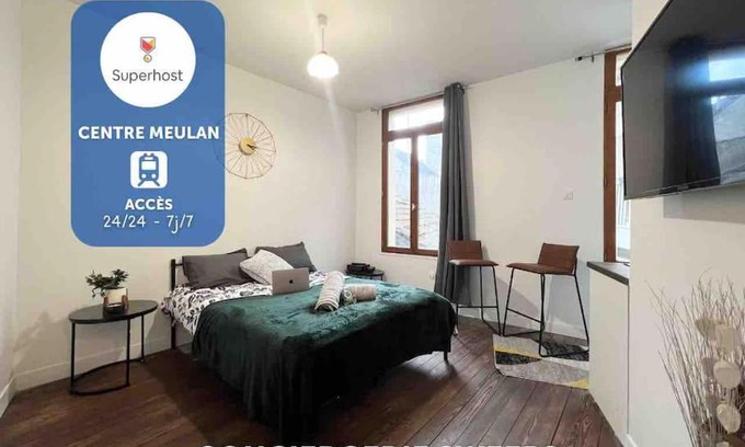 Meulan-en-Yvelines Apartment | Le petit nid à 2 MIN gare/centre Meulan