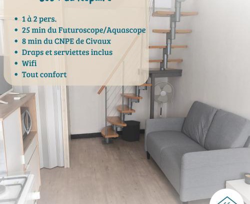 Lhommaize Apartment | LE REPAIRE - T2 23 m2