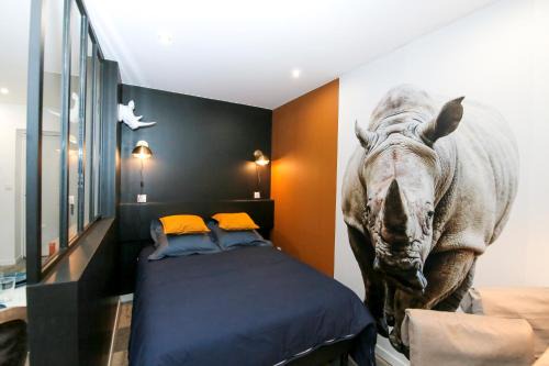 Saint-Roch - Badouillere - Chavanelle Apartment | Le Rhinocéros, T1 hypercentre chic et cosy, Wifi par SOVALFI