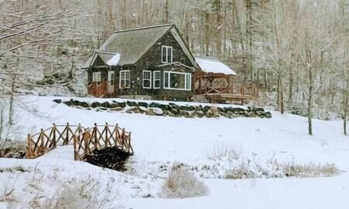 Chateau-Richer Ski Chalet | Le Rustique avec lac privé