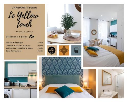 Agen Apartment | Le Yellow Studio neuf lumineux Agen hyper centre Gare 800m