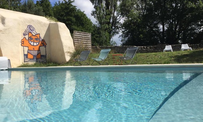 Mirabel-et-Blacons Apartment | Les pieds dans l'eau: Gîte Vercors - Plage privée