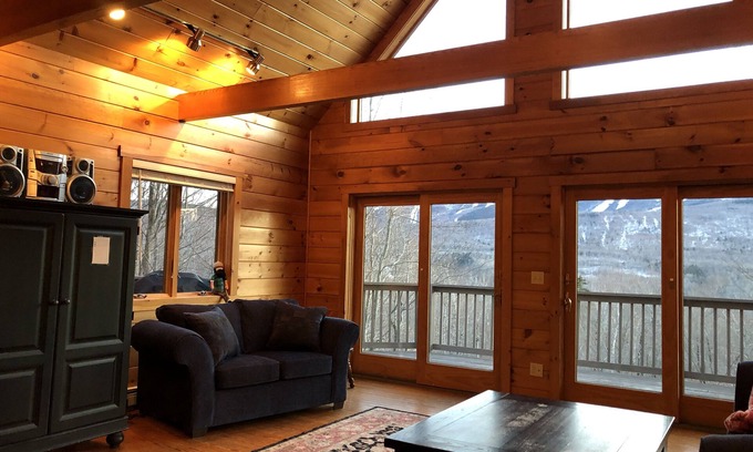 Sunday River Area House | Lg Cabin w/ski Mtn views; Family friendly to enjoy all four seasons.