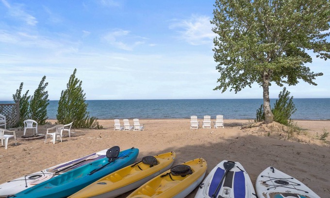 Port Sanilac House | Libby's Cove - Swim spa open all year! kayaks&more