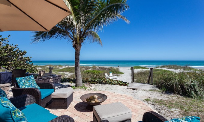 Indialantic By The Sea House | Licensed! DIRECT Oceanfront.Hot Tub with view .2 King Beds