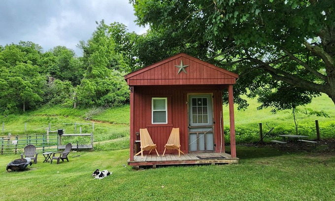 Lewisburg Cabin | Lil Red Ranch House so secluded yet only 10 mins from town.