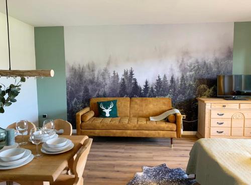 Oberreute Apartment | Lindners Hideaways - Bergnest Lodge - Bergblick Fewo 6 Pers Balkon Garten Hund Ski Unterkunft Luftkurort Oberreute nähe Buchenegger Wasserfälle Eistobel Bodensee