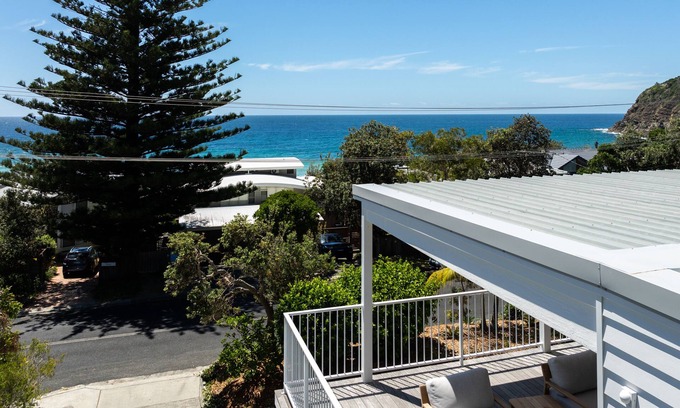 Boomerang Beach House | Little Umi beach house with views of Boomerang Beach. Pet friendly