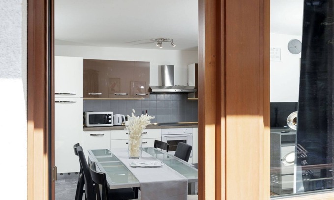 Valtournenche Ski Chalet | Located in the town center with ski deposit in front of ski bus.