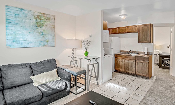 Highspire Apartment | Location Convenient 1BR with Comfy Sofa and TV
