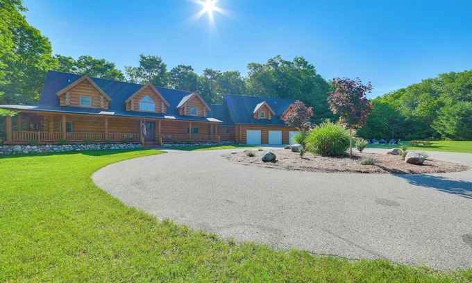 Petoskey Cabin | Lodge on 104 Acres w/Fire Pit in Boyne City