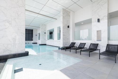 Rama 9 Apartment | loft 二房可住4人 近jodd夜市 游泳池